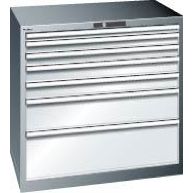 Schubladenschrank mit 7 Schubladen (1x50, 2x75, 2x100, 1x200, 1x300 mm) Produktbild img1 L