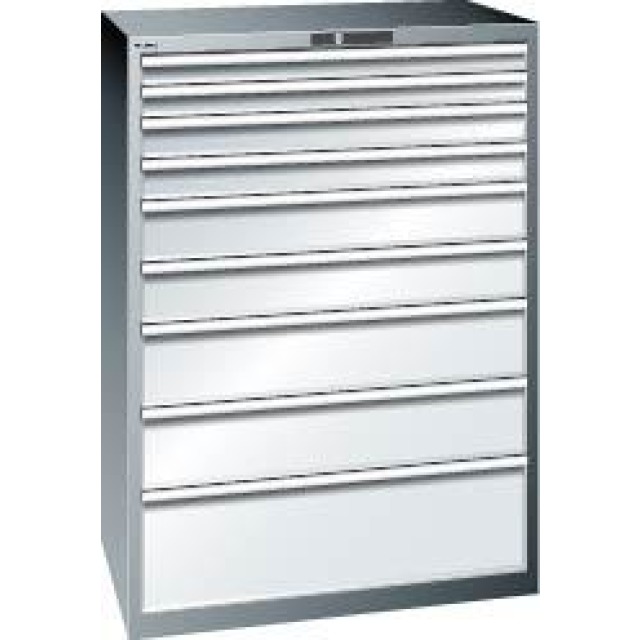 Schubladenschrank mit 9 Schubladen (2x75, 2x100, 2x150, 2x200, 1x300 mm) Produktbild img1 L
