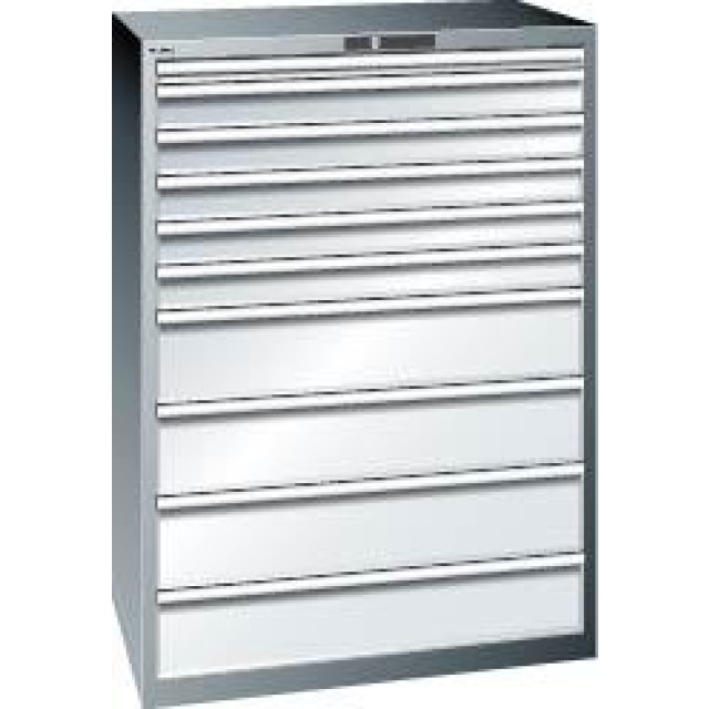Schubladenschrank mit 10 Schubladen (1x50, 5x100,4x200 mm) Produktbild img1 L