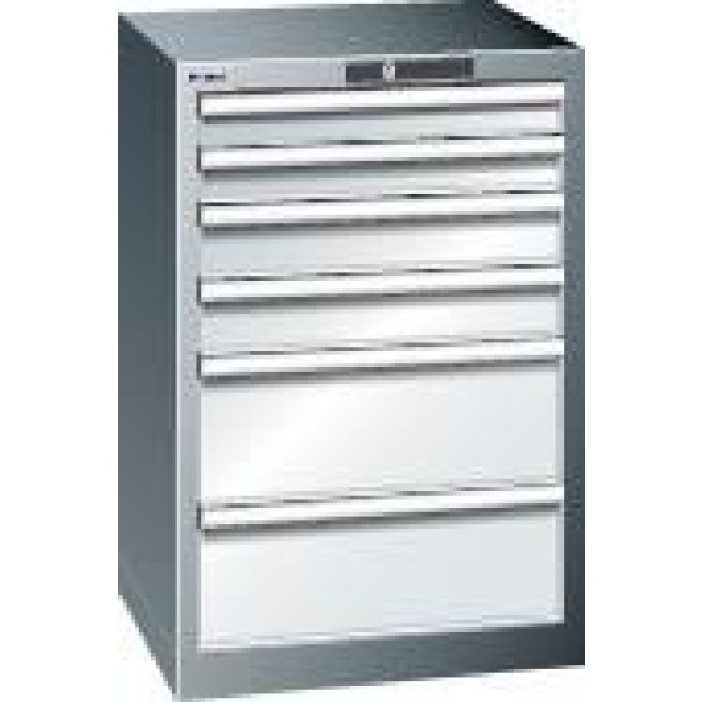 Schubladenschrank mit 6 Schubladen, stationär (Tiefe 572 mm) Produktbild img1 L