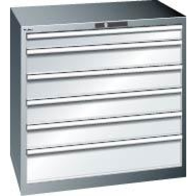 Schubladenschrank mit 6 Schubladen (1x100, 4x150, 1x200 mm) Produktbild img1 L