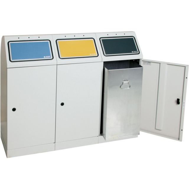 Abfalls. Flex-M 3x75l grau, ProPads, Einsatz Produktbild img1 L