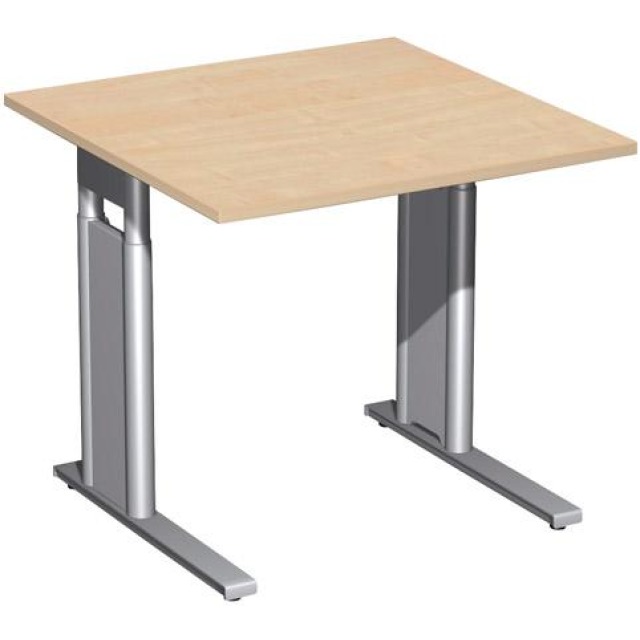 Schreibtisch C-Fuß "Pro", HxBxT: 680–820x800x800 mm Produktbild img1 L