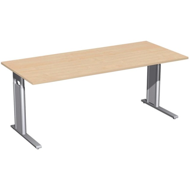 Schreibtisch C-Fuß "Pro", HxBxT: 680–820x1800x800 mm Produktbild img1 L