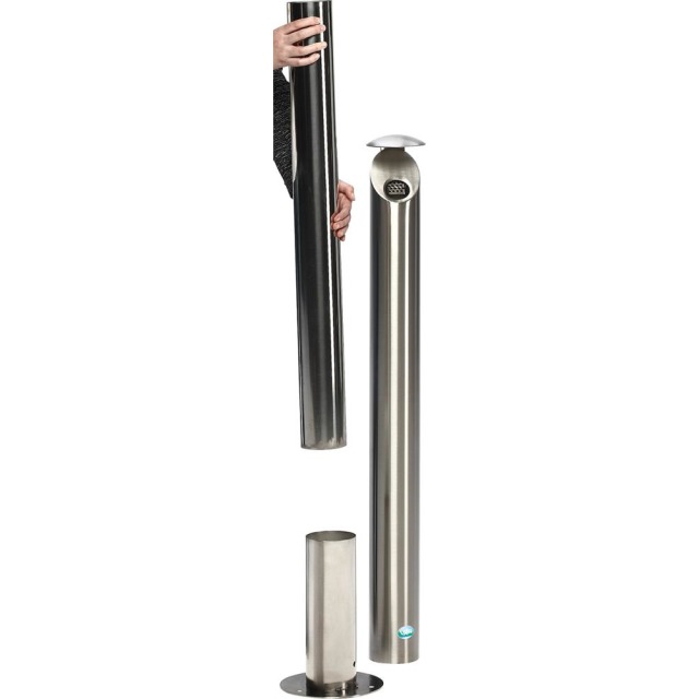 Ascher Standsäule H 103 Edelstahl matt Produktbild img1 L