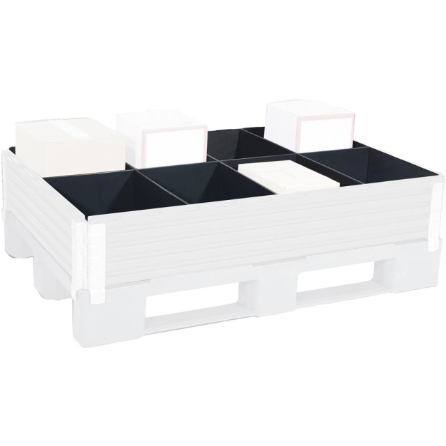 Paletteneinteilungs-Set für B800xT1200 mm 1 Längs-,3 Querteiler Produktbild img1 L
