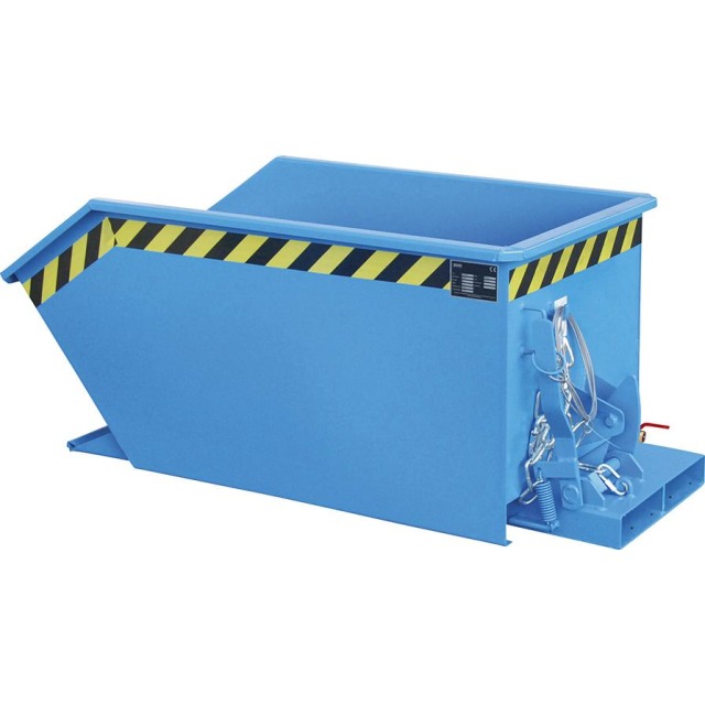 Späne-Kippbehälter, Typ SGU, mit Lochblecheinsatz, RAL 5012 Produktbild img1 L