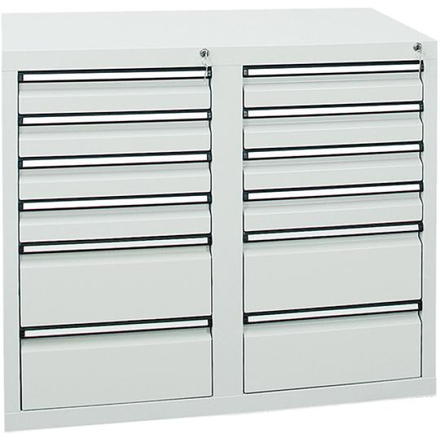 Schubladenschrank, 900x1000x500 mm, Schubladen 8x 100/4x 200 mm Produktbild img1 L