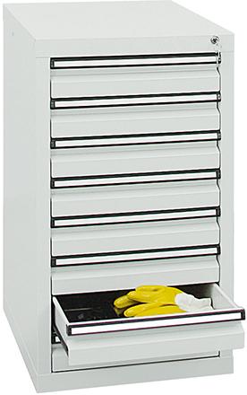 Schubladenschrank, 900x500x500 mm, Schubladen 8x 100 mm Produktbild img2 L
