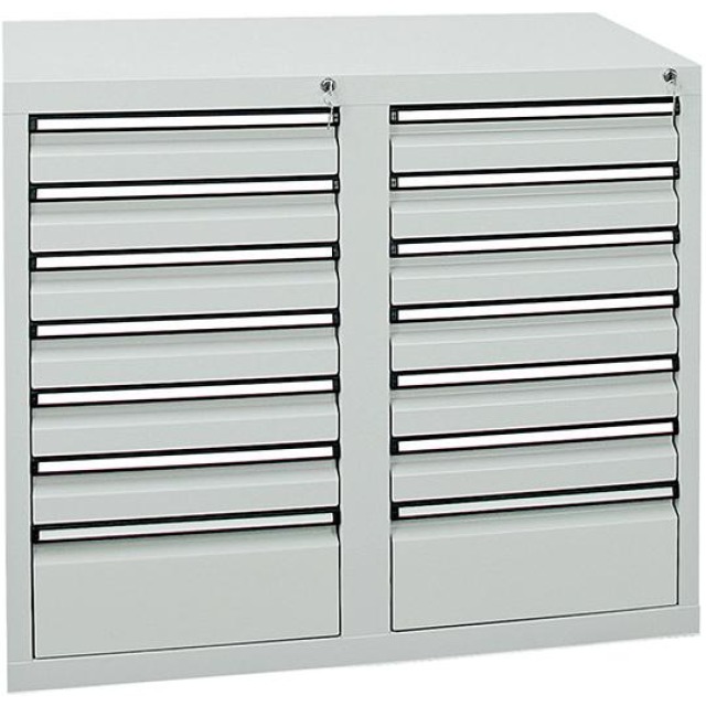 Schubladenschrank, 900x1000x500 mm, Schubladen 12x 100/2x 200 mm Produktbild img1 L