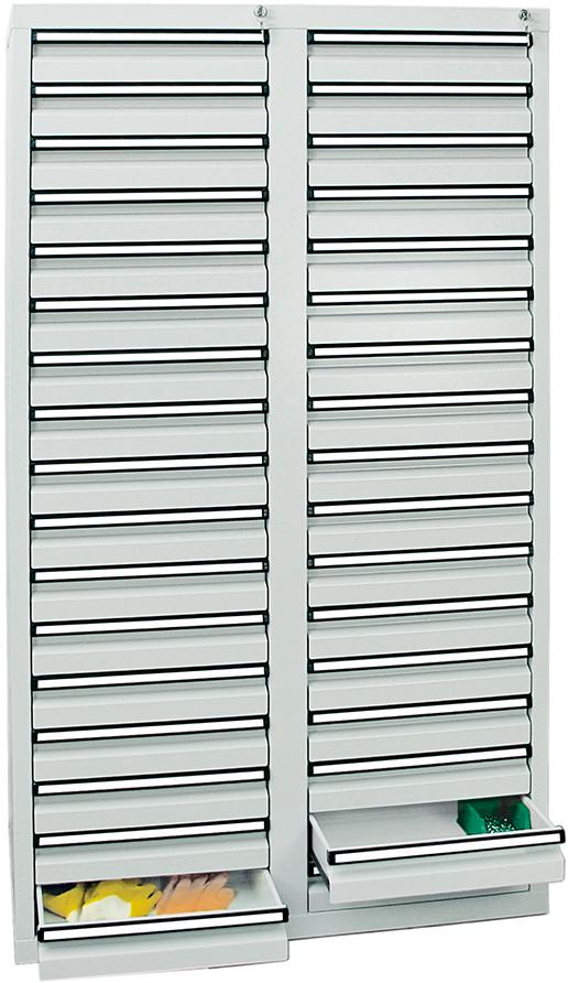 Schubladenschrank, 1800x1000x500 mm, Schubladen 34x 100 mm Produktbild img2 L