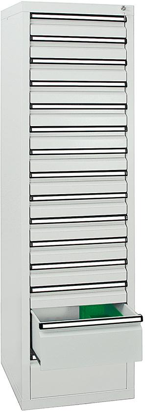 Schubladenschrank, 1800x500x500 mm, Schubladen 13x 100/2x 200 mm Produktbild img2 L