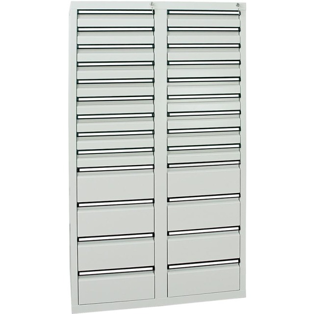 Schubladenschrank, 1800x1000x500 mm, Schubladen 18x 100/8x 200 mm Produktbild img1 L