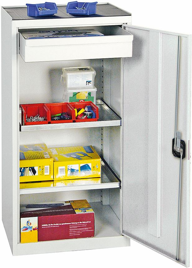 Werkzeug- und Materialschrank Serie 2000, 1 Schublade, 2 Fachböden Produktbild img2 L