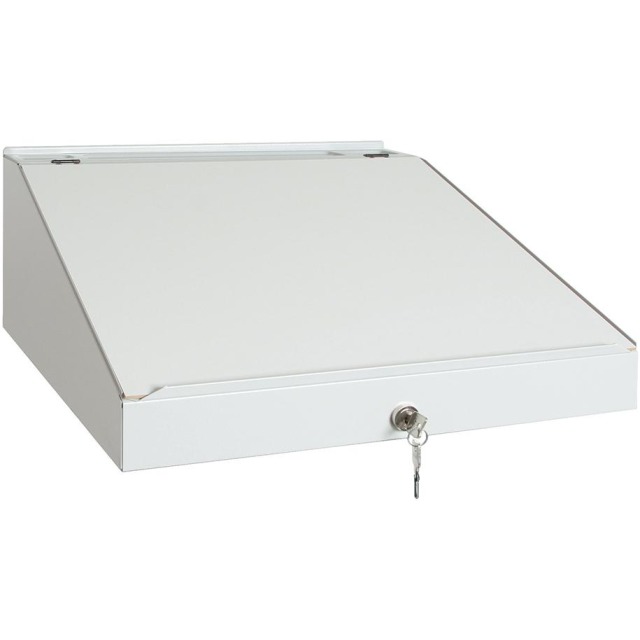Schreibpultaufsatz B490xT497xH70/220 mm RAL 7035 stumpf Produktbild img2 L