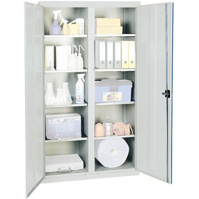 Werkzeug- und Materialschrank Serie 2000, 8 Fachböden und Mitteltrennwand Produktbild img1 L