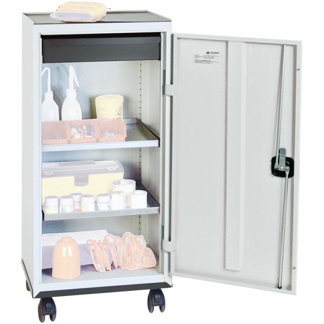 Werkzeug- und Materialschrank Serie 3000, 1000x500x500 mm, 1 Schubladen 100 mm, 2 Wannenböden, Rollenuntersatz Produktbild img1 L
