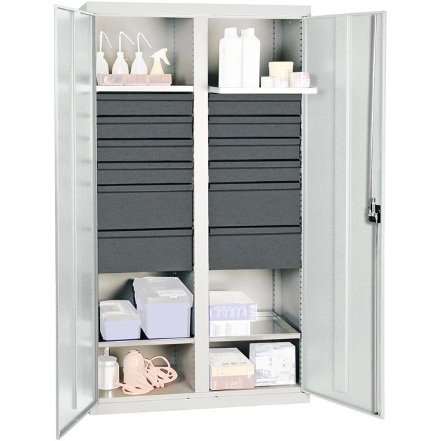 Werkzeug- und Materialschrank Serie 3000, 12 Schubladen, 4 Wannenboden, Mitteltrennwand Produktbild img1 L