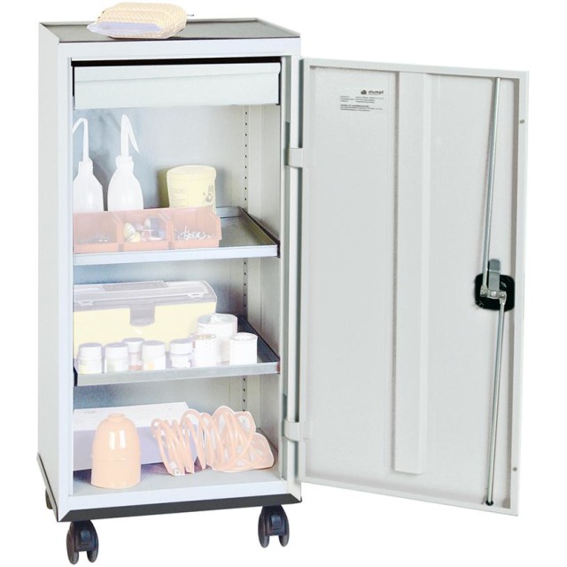 Werkzeug- und Materialschrank Serie 2000, fahrbar, 1 Schublade, 2 Fachböden Produktbild img1 L