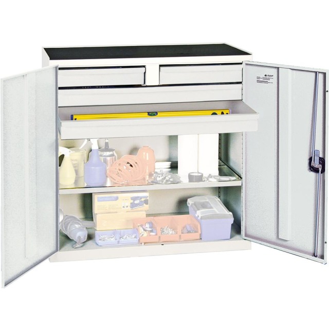 Werkzeug- und Materialschrank Serie 2000, 4 Schubladen, 1 Fachböden Produktbild img1 L