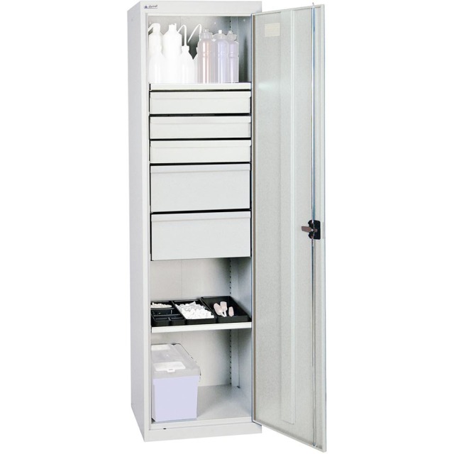 Werkzeug- und Materialschrank Serie 2000, 5 Schubladen, 2 Fachböden Produktbild img1 L