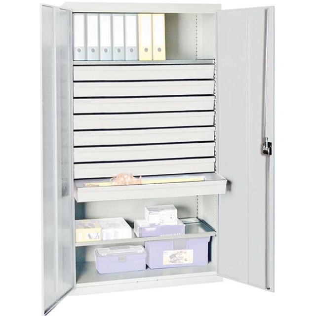 Werkzeug- und Materialschrank Serie 2000, 8 Schubladen, 2 Fachböden Produktbild img1 L