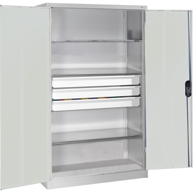 Großraum-Werkzeugschrank (RAL 7035/7035), 3 Schubladen mittig Produktbild img1 L