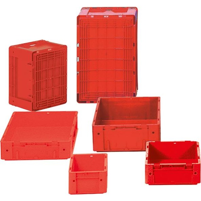 Schwerlast-Transport-Stapelkasten, rot Produktbild img1 L