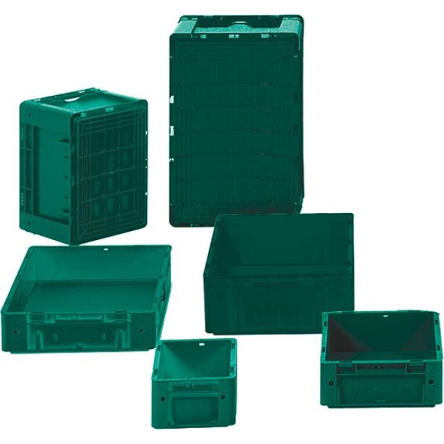 Schwerlast-Transport-Stapelkasten, grün Produktbild img1 L