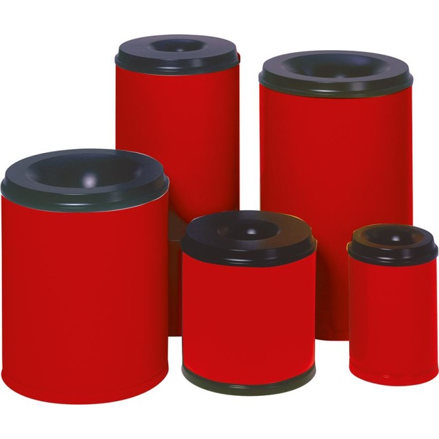 Selbstlöschender Papierkorb aus Stahlblech Produktbild img1 L