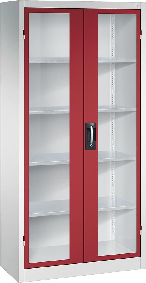 Schwerlastschrank, mit Flügeltüren, RAL 7035/3003 Produktbild img1 L