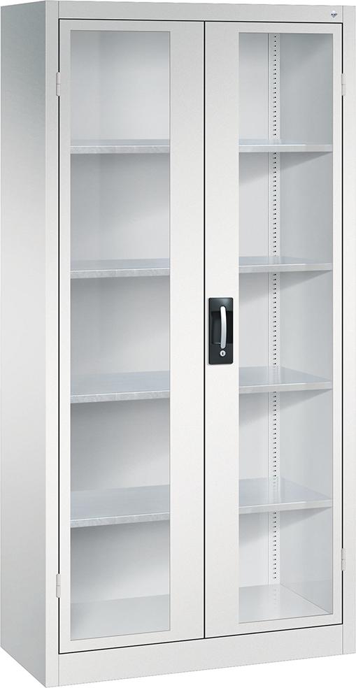 Schwerlastschrank, mit Flügeltüren, RAL 7035/7035 Produktbild img1 L