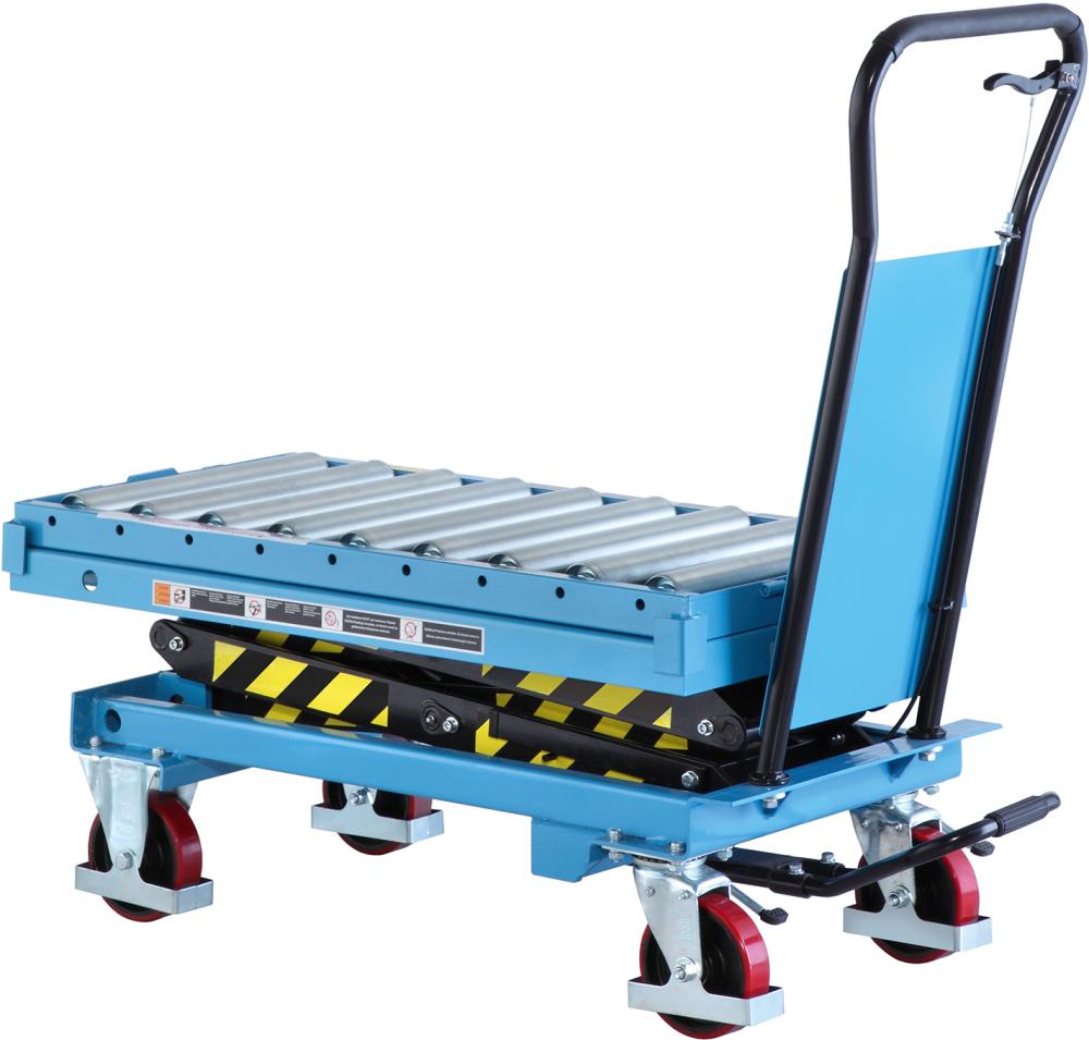 Mobiler Hubtisch mit Rollenbahn Produktbild img1 L