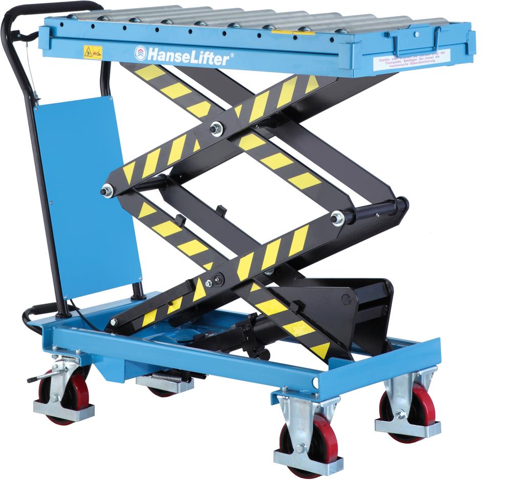 Mobiler Hubtisch mit Rollenbahn Produktbild img3 L
