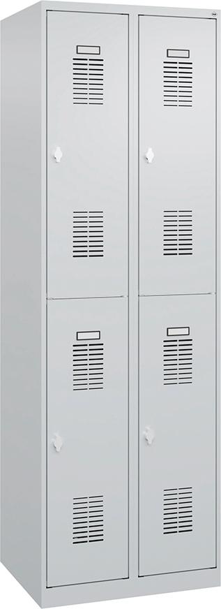 Garderobenschrank, doppelstöckig, RAL 7035/7035 Produktbild img2 L