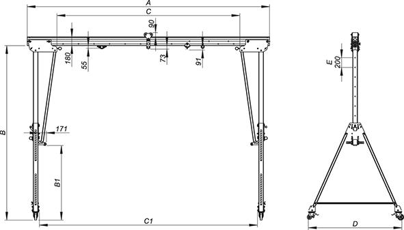 Aluminium-Portalkran RLPK Produktbild img2 L