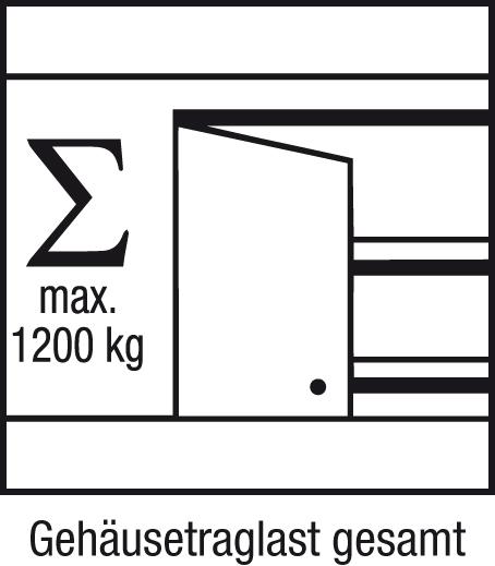 Schwerlastschrank ohne Mittelwand, mit 3 Schubladen FH 120 mm Produktbild img4 L