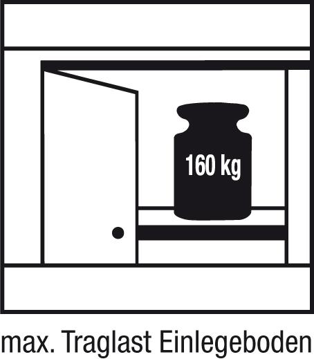 Schwerlastschrank ohne Mittelwand, mit 3 Schubladen FH 120 mm Produktbild img5 L