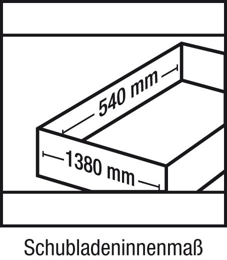 Schwerlastschrank ohne Mittelwand, mit 3 Schubladen FH 120 mm Produktbild img2 L
