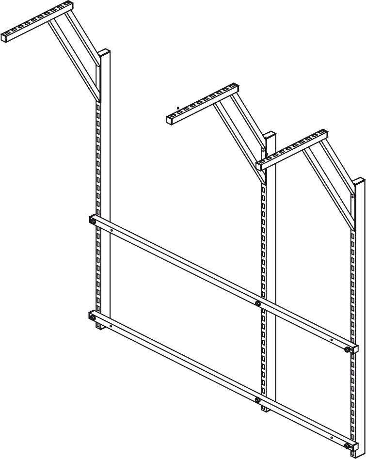 Tischaufbau m4p 3 Säulen, 1685 breit Produktbild img1 L