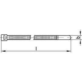 ART 82705 Sapi Kabelbinder UV-stabil PA 6.6 4,5 x Produktbild