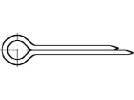 ISO 1234 Stahl 2,5 x 18 galv. verzinkt gal Zn S Produktbild