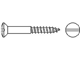 DIN 95 Messing 3,5 x 30 verchromt Ms Cr S Produktbild
