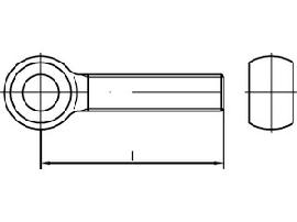 DIN 444 4.6 LBM 10 x 60 galv. verzinkt gal Zn S Produktbild