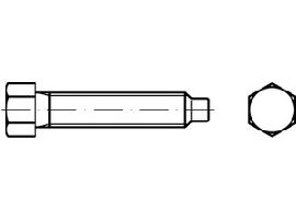 DIN 561 22H / 8.8 BM 10 x 50 galv. verzinkt A2F gal Zn S Produktbild