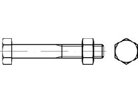 DIN 601 Mu St. M 22 x 90 galv. verzinkt gal Zn S Produktbild