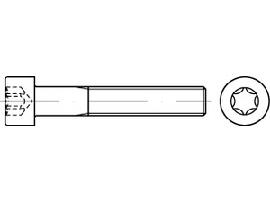 ISO 14579 8.8 M 4 x 25 galv. verzinkt gal Zn S Produktbild