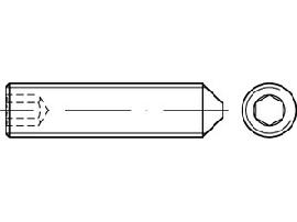 DIN 914 A 4 M 2,5 x 8 A 4 S Produktbild