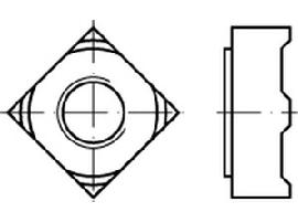 DIN 928 Stahl M 4 S Produktbild