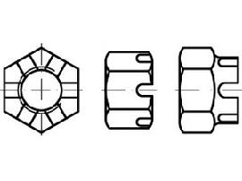 DIN 935 -1 6 M 14 SW 22 K Produktbild